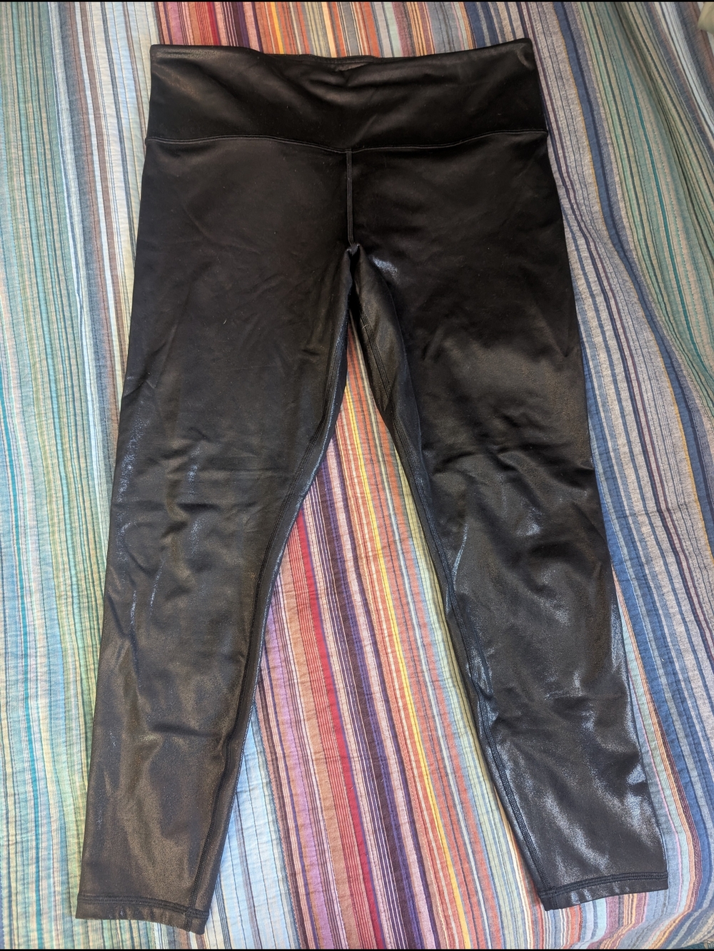 Athleta Black Elation Shine Tight Leggings